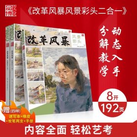 改革风暴风景彩头二合一2023品博文化理论单体局部解析色块归纳局部完整画面照片色彩头像照片对画改革专用色彩绘画基础教材书籍