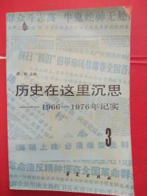 《历史在这里沉思 3》（——1966—1976年记实）