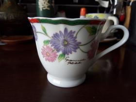 【欧风 骨瓷 咖啡杯 红茶茶杯】花卉纹饰 POLO CLUB
