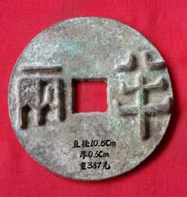 187_古代半两老钱币，保存完整，红斑绿绣，包将浓厚，喜欢的联系