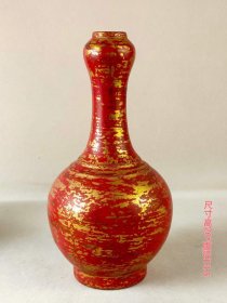 41_大清乾隆古铜釉瓶，全品，保存完整，成色如图