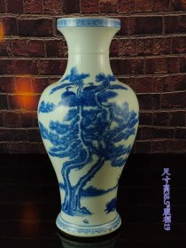 46_大清康熙年制青花瓶，全品，保存完整，成色如图