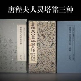 唐程夫人灵塔铭三种 过云楼藏善本碑帖丛刊 西泠印社出版社