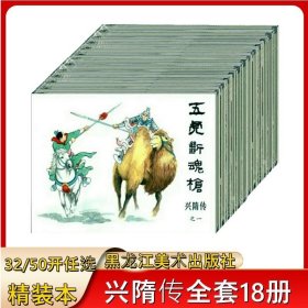 黑美50开精装本（兴隋传）连环画全套18册绘画洪哲/隗刚