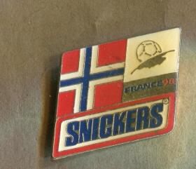 1998年 法国世界杯 足球 FIFA 徽章 Snickers系列 丹麦
