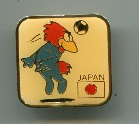 1998年 法国世界杯 足球 日本队 章 徽章 - 吉祥物 2