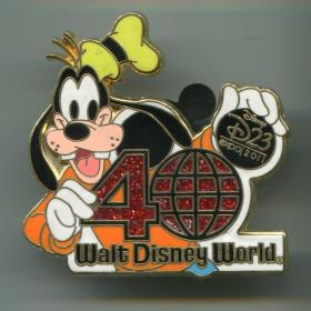 迪士尼 Disney 徽章 40周年 2011 Expo D23 系列 - 红高飞