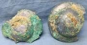 战国汉代将军武士铠残片二块古玩杂项收藏青铜标本