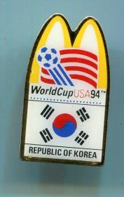 1994年 美国 世界杯足球 FIFA 章 徽章 麦当劳 韩国