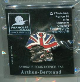 1998年法国世界杯足球FIFA32强徽章球衣系列英国
