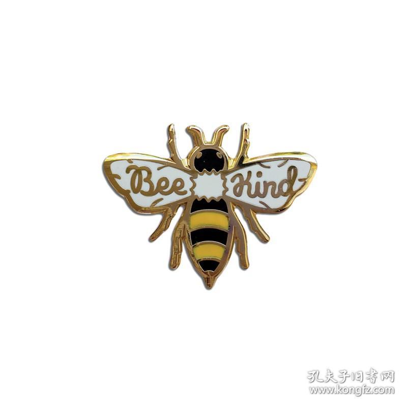 Bee Kind 蜜蜂珐琅徽章胸针