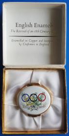 1984年国际奥委会IOC奥运贵宾礼品18世纪英国传统珐琅工艺纪念盒