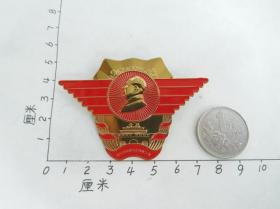 老徽章 毛主席 古建筑 甘肃华夏奇园杯全国首届红色收藏 少 98品