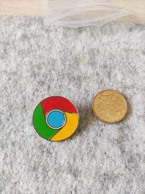 谷歌logo徽章GOOGLE纪念章蝴蝶扣胸针