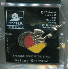 1998年 法国世界杯 足球 FIFA 32强 徽章球 帽系列 德国