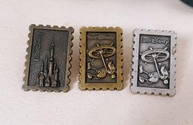 欧洲迪士尼徽章disney pin纪念章3枚打包价包邮