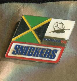1998年 法国世界杯 足球 FIFA 徽章 Snickers系列 牙买加