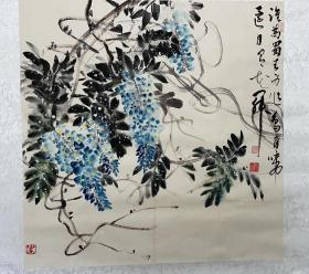 许峰花鸟国画作品。
许峰：1987年至1989年安徽六安师范专科学校美术专科毕业，1991年至1992年中国美术学院版画，1989年至2003年马鞍山市红星中学从事美术教学工作，1994年至1997年安徽师范大学本科毕业。