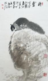 国画作品 《精灵》丨宋柏松，1953年出生，浙江杭州人。现任江南书画院院长，国家一级美术师，中国美术家协会会员，中国文化部华夏文化国画院副院长，中国美术学院客座教授，中国作家画院浙江分院副院长，方增先艺术研究院导师，绍兴市美术馆馆长。
