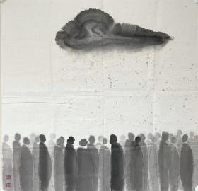 国画作品 禅画丨赵晓安先生，知名画家，中国版画家协会会员、黄石市美术家协会常务副主席、黄石书画院副院长。