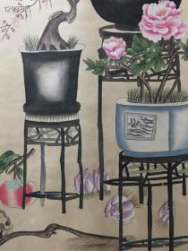 中堂画～花瓶画