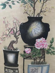 中堂画～花瓶画