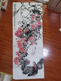 安徽名家国画“版纳三月沐春风"一幅，180*70cm