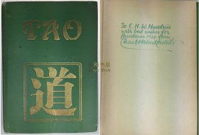 【签名本】1926年初版《老子道德经》,麦敬道 英译, Charles Henry Mackintosh 英译 / 老子/ Tao: Tao Teh Ching of Lao Tsze