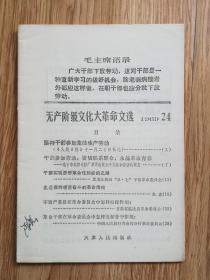 无产阶级文化大革命文选 1969.24（B3）