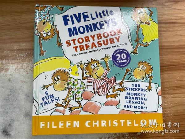 Five Little Monkeys Storybook Treasury  五只小猴子 英文原版