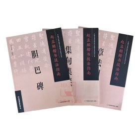 全3册 赵孟頫楷书技法指南-集句集联+胆巴碑+章法创作 司惠国书法字帖临摹图书籍