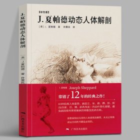 J.夏帕德动态人体解剖(彩色版) 人体结构骨骼剖析艺术素描 初学者艺用人体结构临摹人物技法基础教程书籍 广西美术出版社