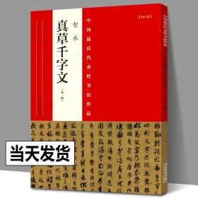 智永真草千字文 整张折页智勇楷书草书千字文全文中国最具代表性书法作品张海编真草千字文书法作品毛笔书法临摹字帖河南美术出版