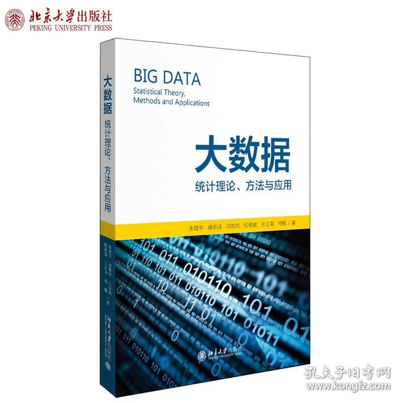 大数据：统计理论、方法与应用 朱建平 富 谢邦昌 马双鸽 张德富 方匡南 潘璠 著 统计学书籍 北京大学出版社9787301307106