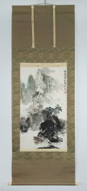 邓觉福（广西著名书画家）1987年作品《碧水湾》