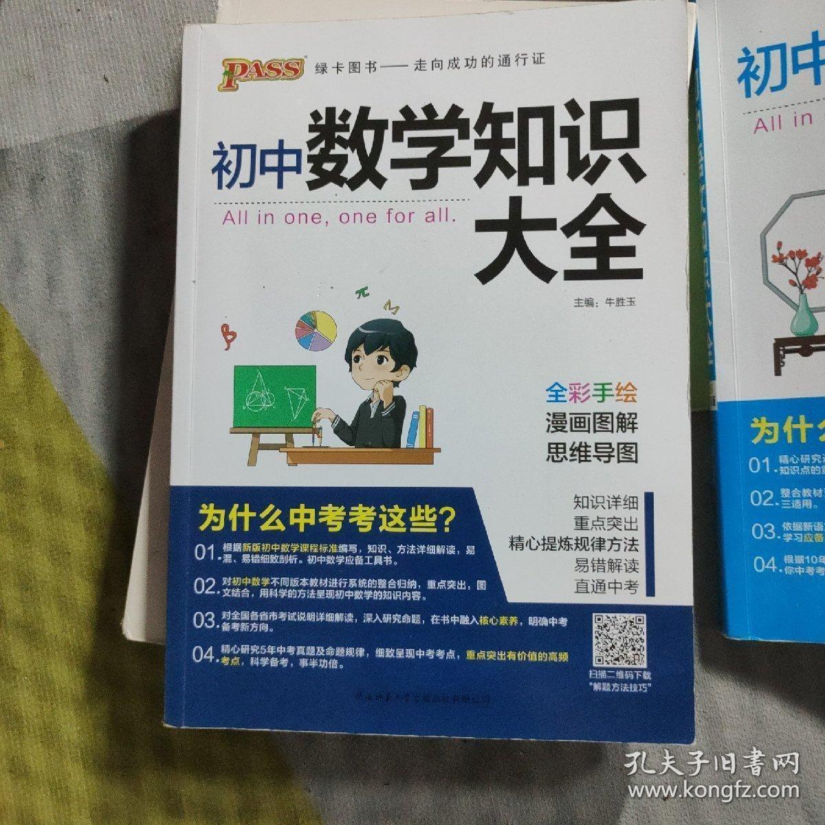 新版初中数学知识大全中考初一初二初三知识全解知识清单数学公式定理大全