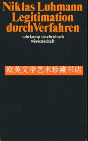 【包邮】德文初版/著名社会学家卢曼《由程序而得之合法性》Niklas Luhmann: Legitimation durch Verfahren