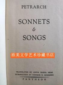 意大利-英语对照版《彼得》拉克十四行诗与诗歌366首》PETRARCH: SONNETS & SONGS TRANSLATED BY ANNA MARIA ARMI