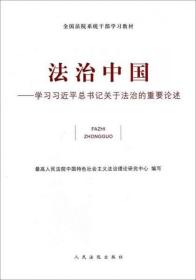 全国法院系统干部学习教材·法治中国：学习习近平总书记关于法治的重要论述