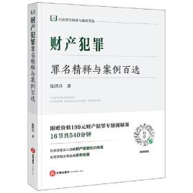 财产犯罪罪名精释与案例百选