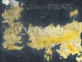 【*限量海报】权力游戏 Game Of Thrones (Metallic Map)