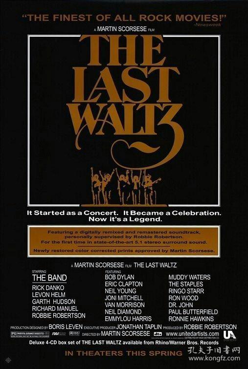 最后华尔兹 The Last Waltz (1978)-美国原版收藏海报/双面版