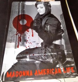 【绝版海报】玛丹娜 Madonna American Life 梦醒美国 早期专辑海报