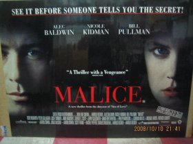 体热边缘 Malice (1994年) ~英国横式限量版收藏海报