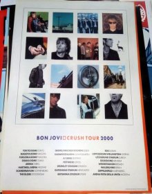 绝版【英国西洋乐团海报】邦·乔飞 Bon Jovi   (2000年海报)(双面压钻石膜)