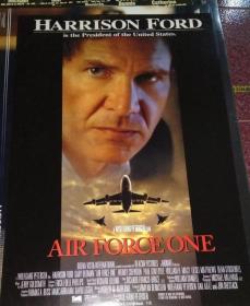 绝版【英国进口电影海报】 空军一号 Air Force One 哈里森·福特 (1997年海报)