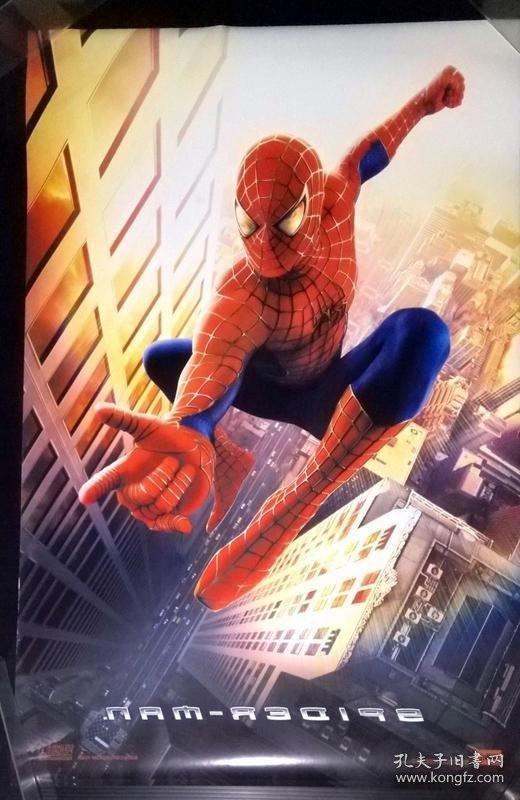 绝版【美版双面原版电影海报】蜘蛛人 Spider-Man (2002年)