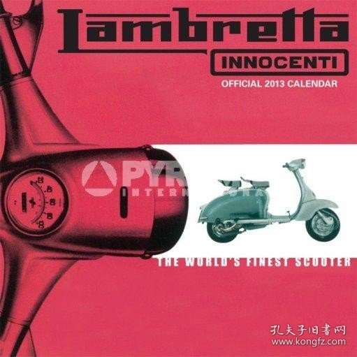 【*2013年月历】兰美达 LAMBRETTA 复古机车Calendar 2013