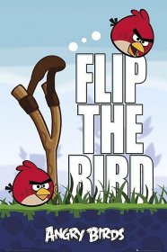 愤怒鸟 Angry Birds (flip the bird) ~*海报