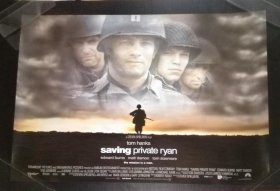 绝版【双面英国版电影海报】抢救雷恩大兵 Saving Private Ryan (1998年) 横式限量收藏海报